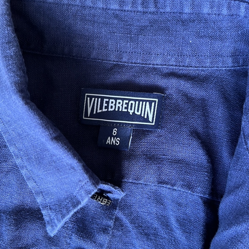 LINEN KIDS VILEBREQUIN SHIRT SIZE 6